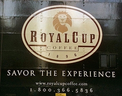 Royal Cup Coffee logo on truck